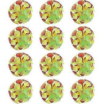 12pcs Suction Ball Toy Parent-child Interaction Sucker Ball Kids Plaything Toy For Kids ZAT