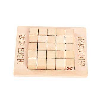 French Five Chess Intelligent Chess Game for Playing Original Wood Color