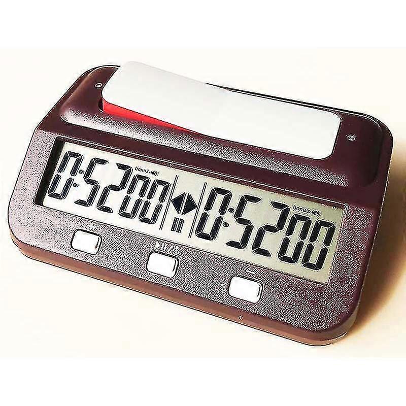 Basis digitale schaaktimer met bonusvertraging
