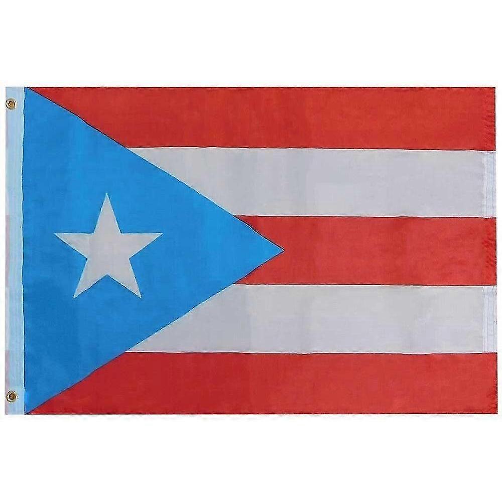 Puerto Rico Light Blue Nylon Flag 100% Polyester