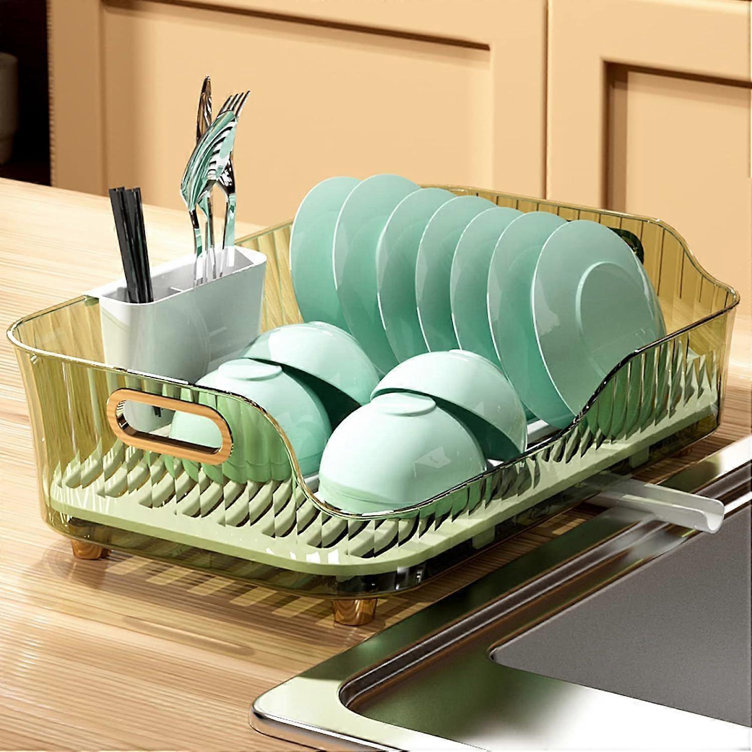 Large Capacity Space-Saving Anti-Rust Dish Drying Rack