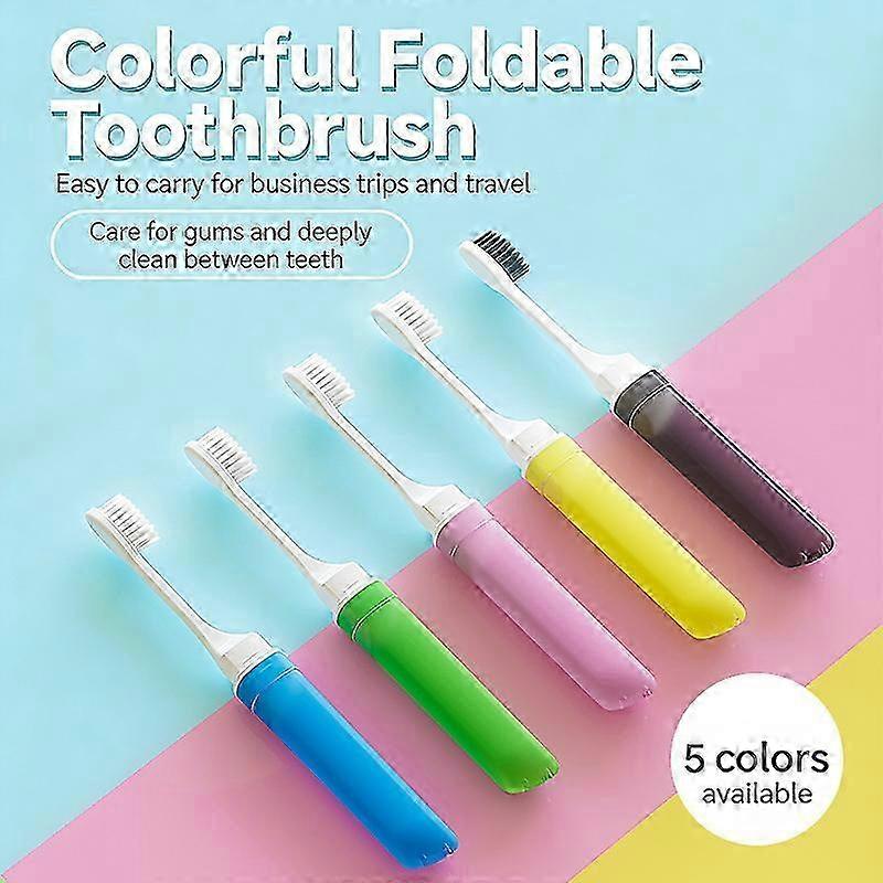 Foldable Ergonomic Travel Toothbrush