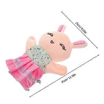 Plush Cartoon Animal Hand Puppet for Storytelling and Parent-Child Interaction Toy.C1