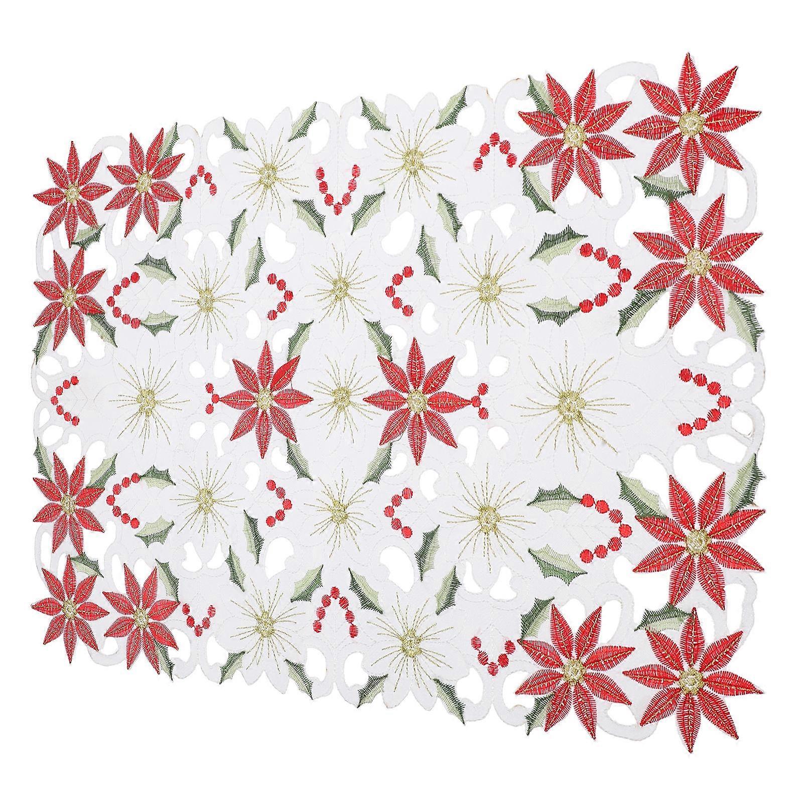 Dining Table Runner Hollow Flower Table Runner for Decoration Polyester