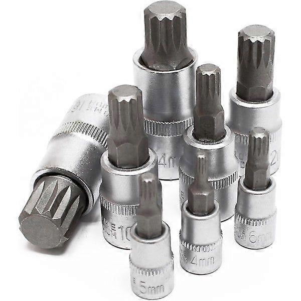 8-piece multi-tooth socket wrench set