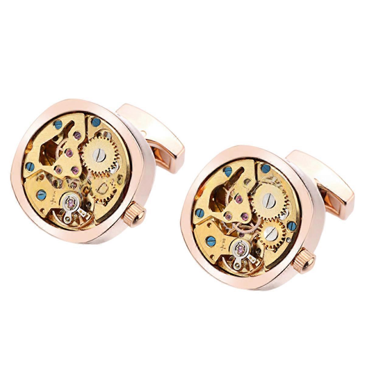 Elegant Mechanical Steampunk Cufflinks