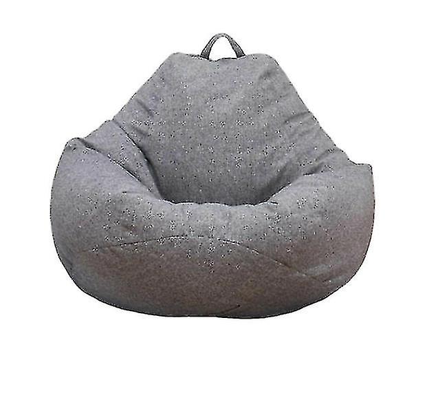 Large Bean Bag Chair Sofa Couch Cover Indoor Lounger No Filling Grey-1