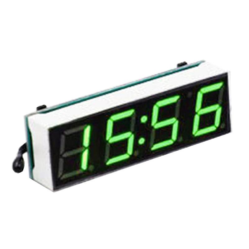 Watch Mini Car Digital Clock Thermometer Voltmeter 3 In 1 Led Display Digital Timer Voltmeter Interior Electronic Accessories
