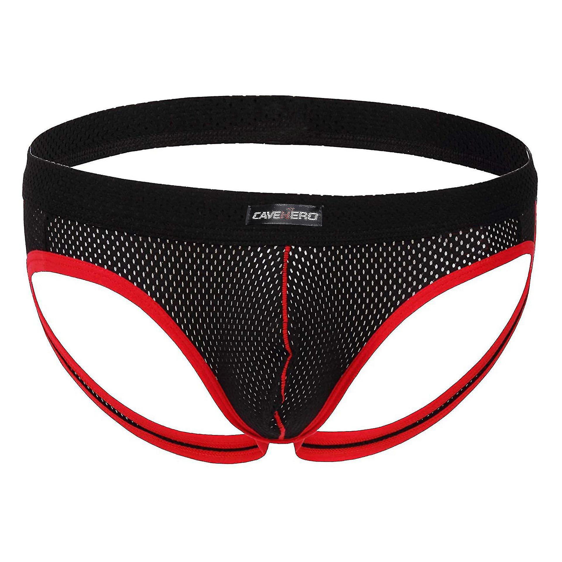 الرجال مثير التنفس ثقوب الملابس الداخلية Jockstrap موجزات الحجم S ~ xxxl