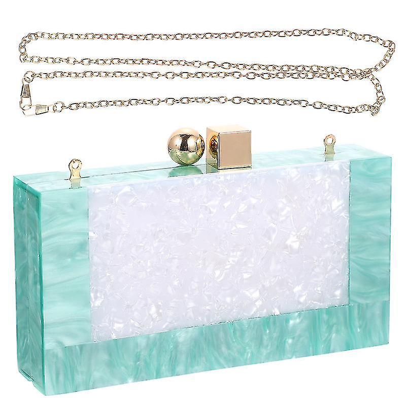 20X12.5x4.5cm Unisex αλυσίδες πορτοφολιών 1pc ακρυλική γυναικεία τσάντα γυαλιστερή τσάντα αποθήκευσης με έναν ώμο Creative Cha