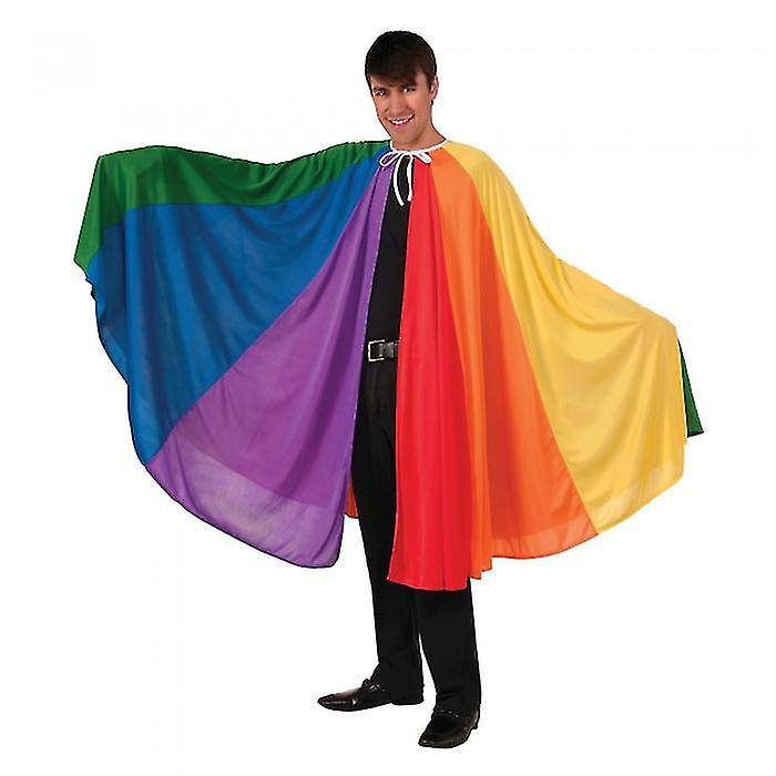 Bristol Novelty Unisex Adults Rainbow Cape