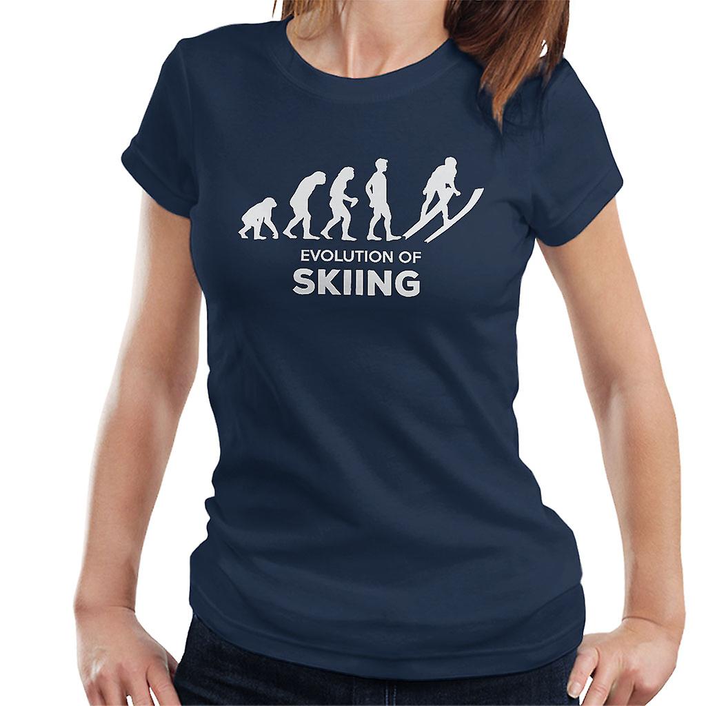 Evoluce lyžařských žen ' s tričko