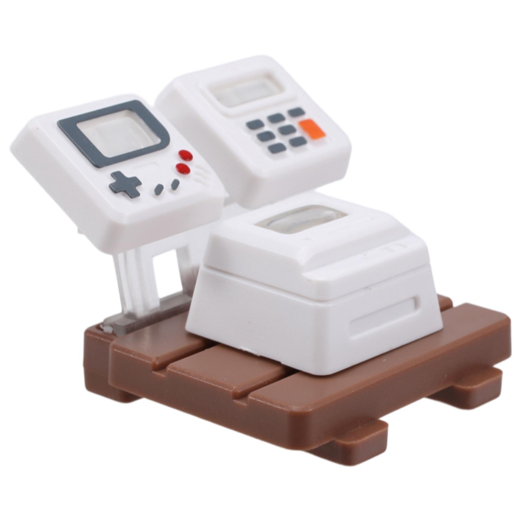 K-04 Keyboard Keycaps 3In1 for Mechanical Classic Retro Cute Key Cap Suit Cute Button Keycaps, Whit