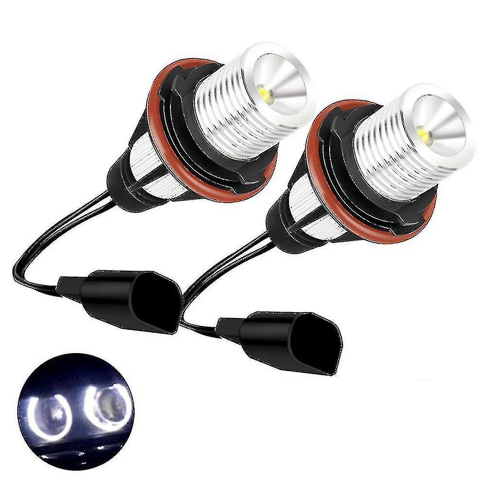 2 adet Led Melek Gözleri İşaretleyici Işıklar E39 E53 E60 E61 E63 E64 E65 E66 E87 525i 530i Xi 545i M5 için ampuller