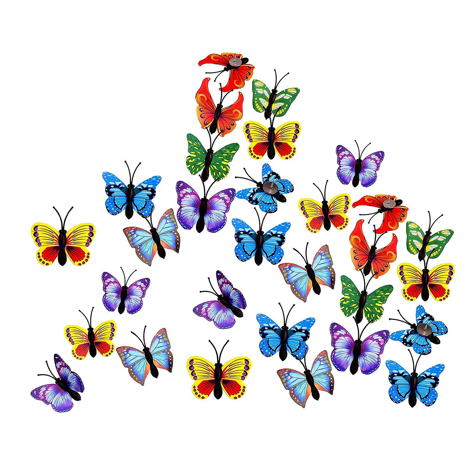 30x Butterfly Push Pins Bulletin Corkboard Thumb Tacks for Home Picture Wall