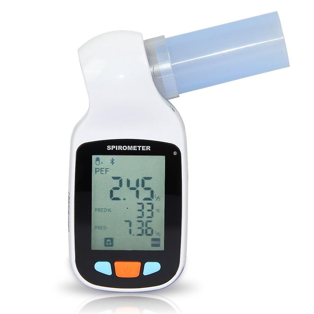 Bärbar Digital Andningsdiagnos Spirometer Bluetooth / USB / PC Programvara Lunga Andningsfunktion Blow-typ