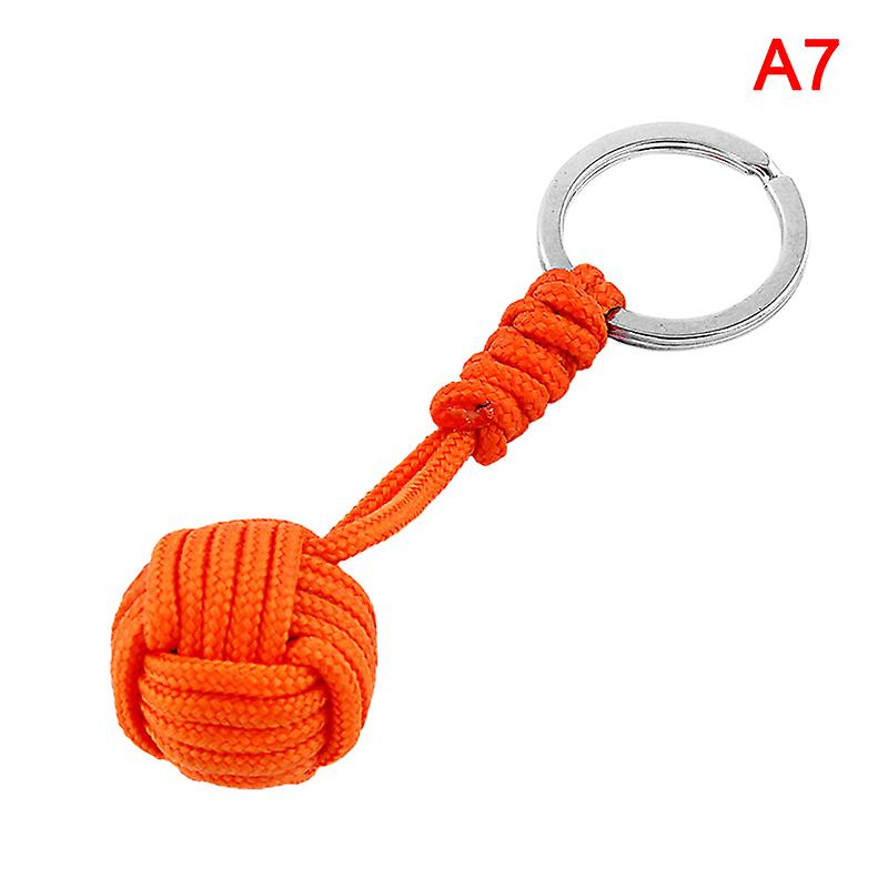 unbrand Portachiavi creativo portachiavi portachiavi regalo palla per donne uomini utile tessuto paracadute corda corda accessori moda A7 1 Pcs