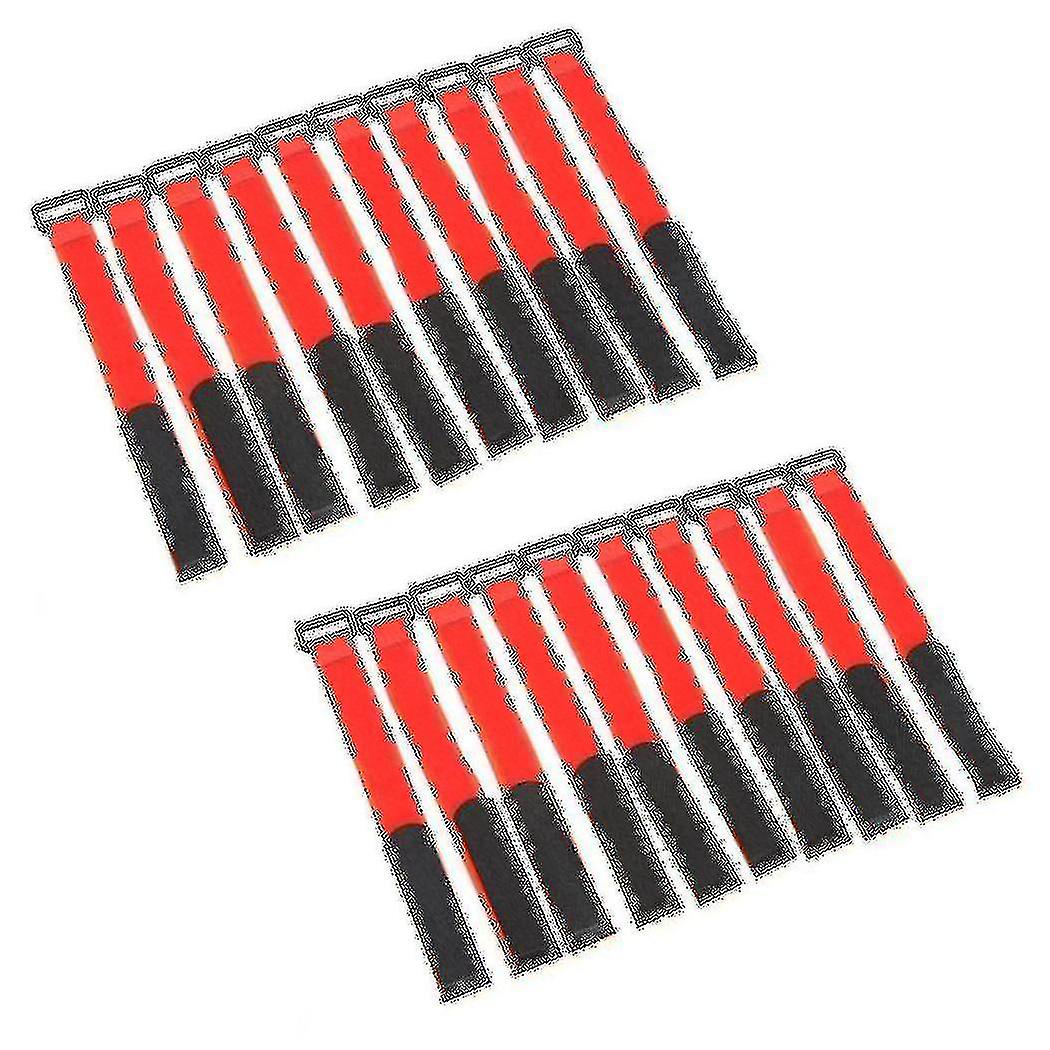 20 Pcs Strong Rc Slip Battery Cable Tie-down Straps 30 X 2cm Red
