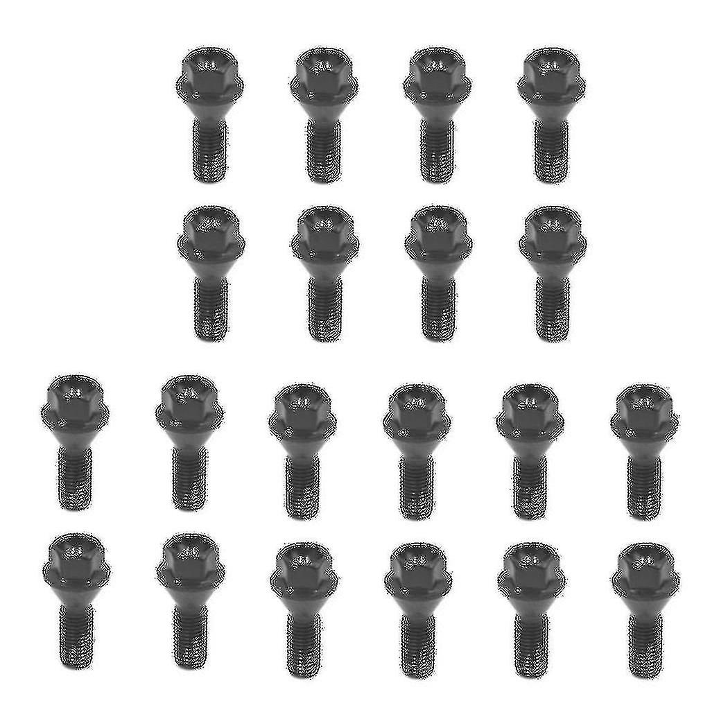 20pcs Black Wheel Bolt Lug Nut For E30 E36 E46 E60 E90 36136781150