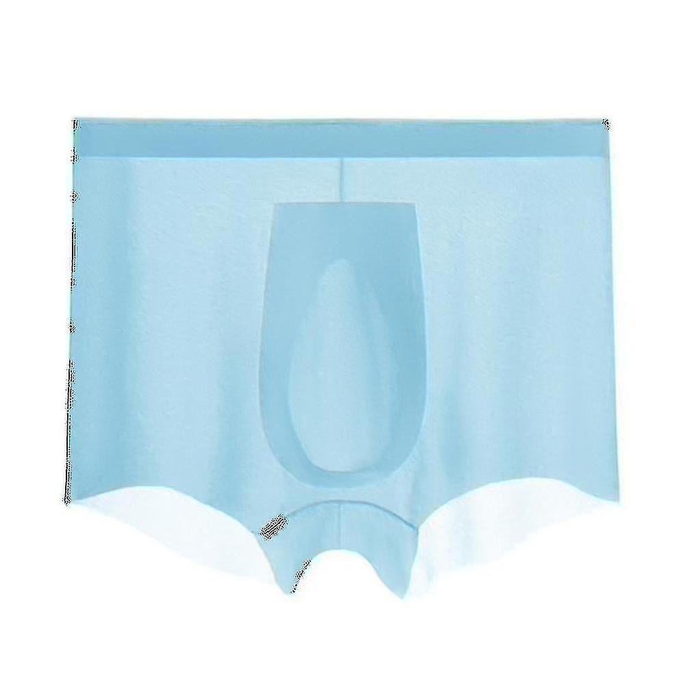 Underkläder för män 3d Stereo Stämpling Issilkesboxare i ett stycke för män Andas Sömlös Sexig Genomskinlig Transparenta Trosor