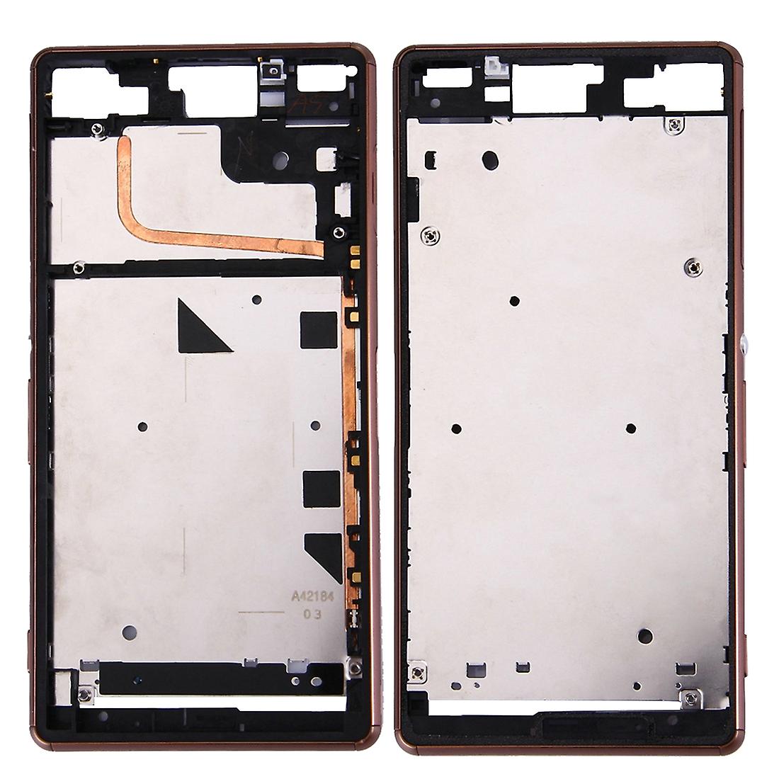 Single SIM Front Housing LCD Frame Bez for Sony Xperia Z3 black