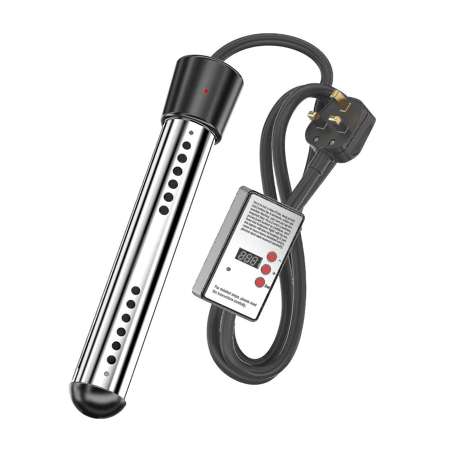 Riscaldatore per vasca da bagno, 3000 W, riscaldatore elettrico a immersione, riscaldatore da viaggio a immersione, in acciaio inossidabile