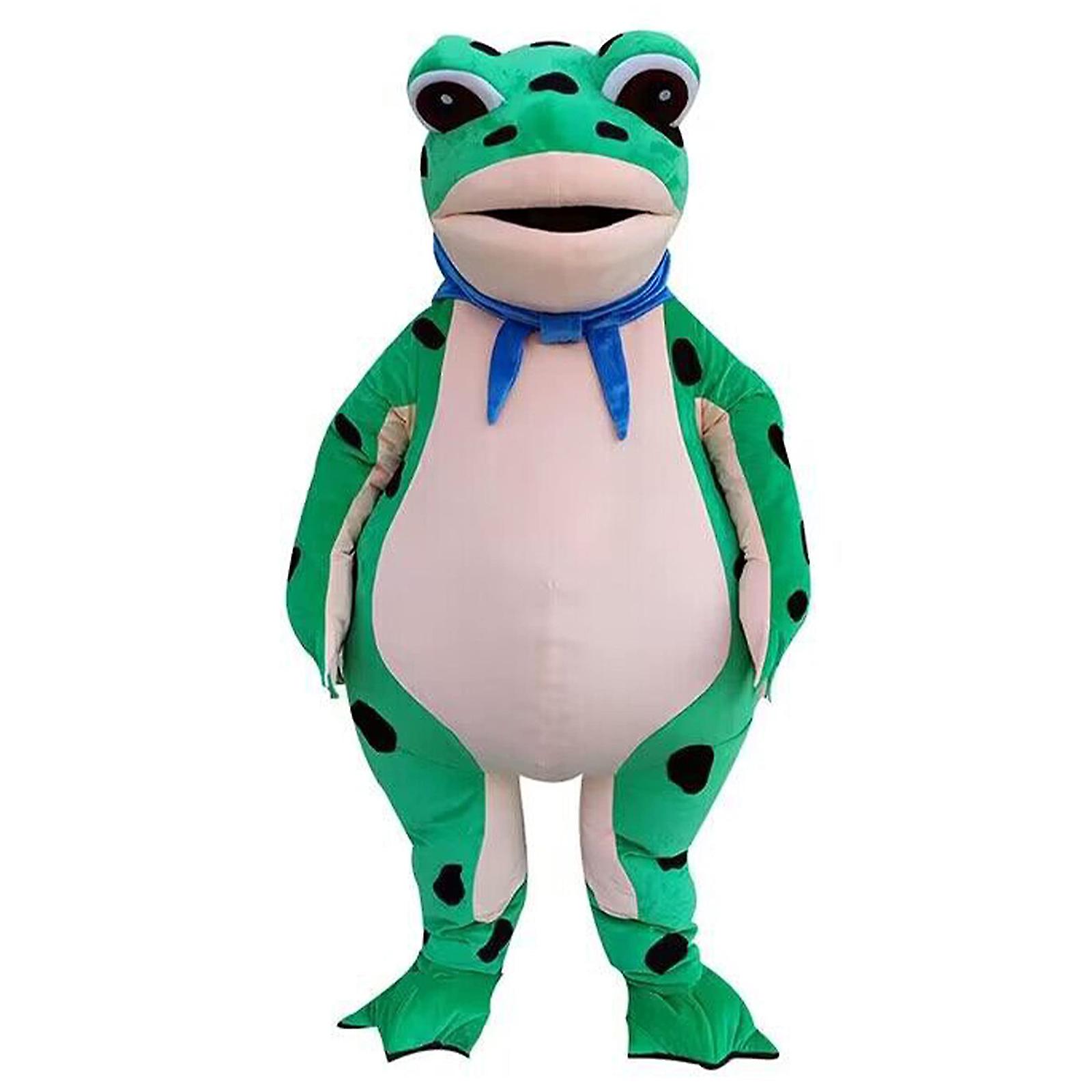 130-185cm Aufblasbarer Frosch Kostüm für Erwachsene - Party Ankleiden Halloween Anime Cosplay klar L