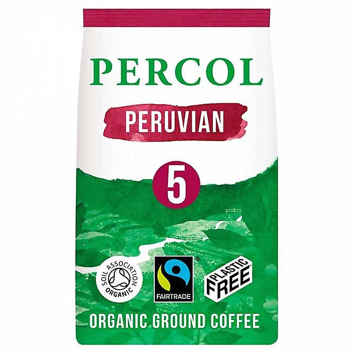 Percol Plastic Free Ground Coffee - Bold Peruvian 5