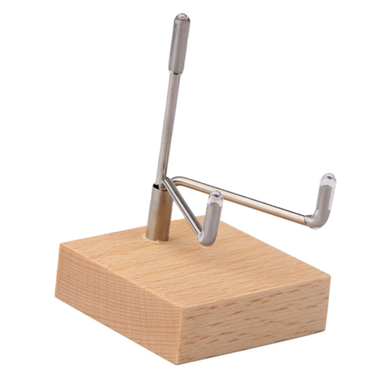 Wood Display Stand Holder Support Base for Collections Showing Crafts
