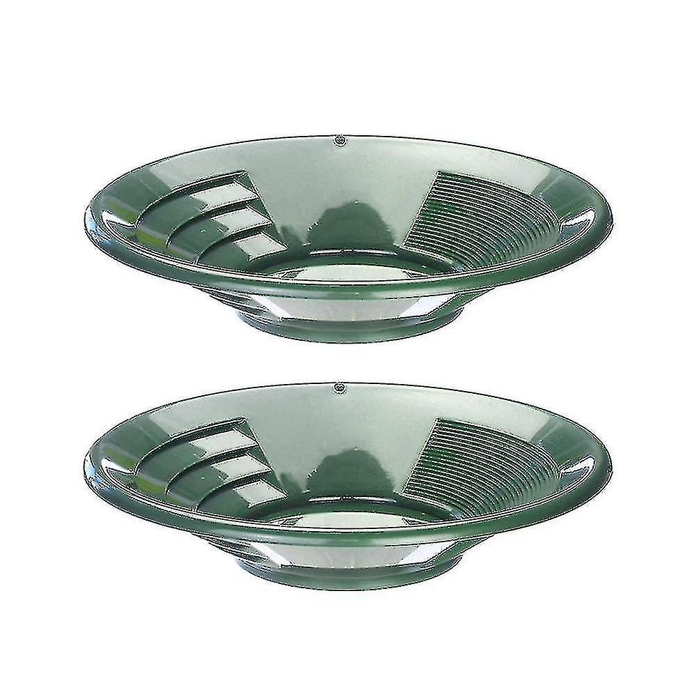 2stk Plast Guld Pan Basin Minedrift Pan Uddybning Prospektering River Tool Vask Guld Panorering Udstyr