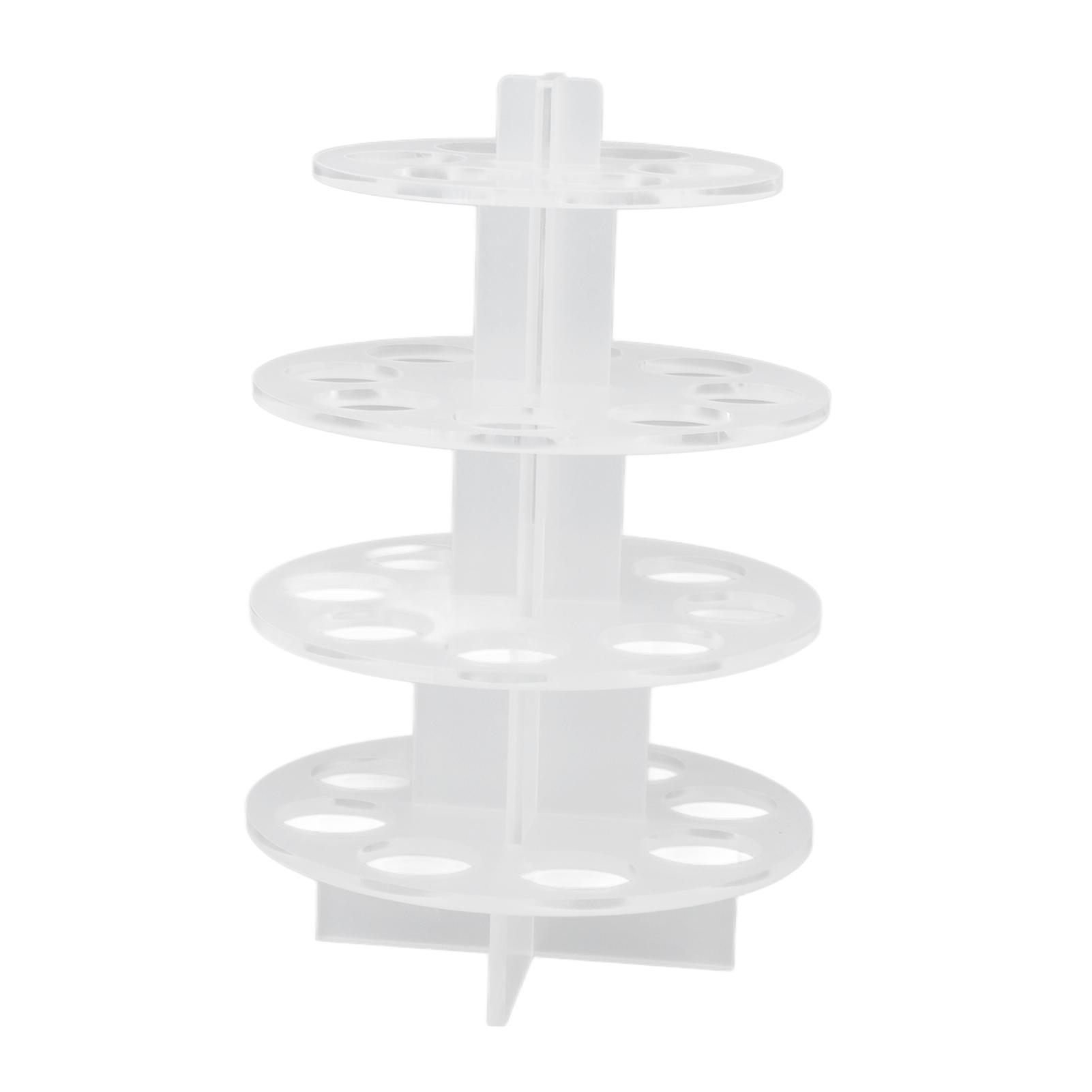 Espositore a cono acrilico per gelato multi-slot, cremagliera a cono per waffle in acrilico trasparente che garantisce un'esposizione elegante e un design moderno semplice