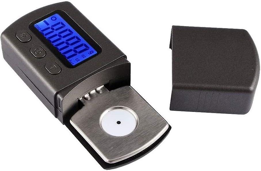 HighTurntable Stylus Force Scale Gauge - Accurate Stylus Adjustment for Valuable Records Black, Long