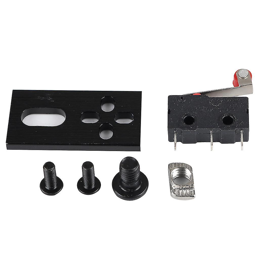 1set Micro Limit Switch Kit With Mounting Board Plate For C-beam Cnc Router Mach