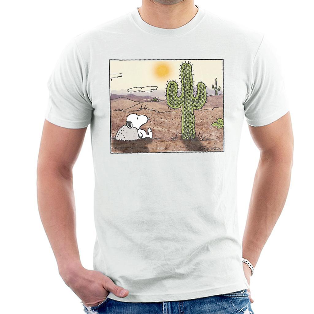 Peanuts Snoopy Cactus In The Desert Men's T-Shirt