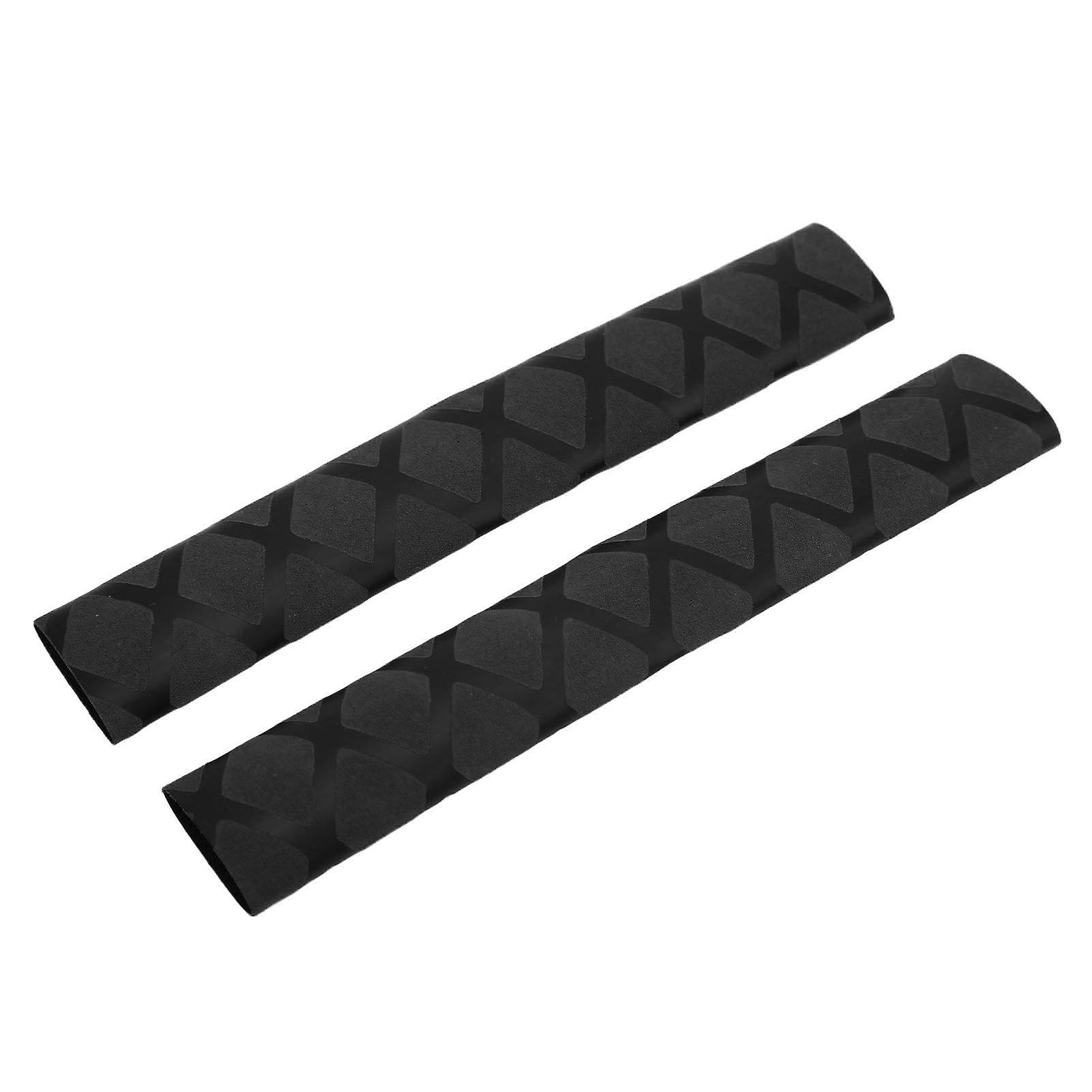 1 Pair Drum Stick Grips, Non-Slip Polyethylene Mallet Cover, Instrument Accessory, Black