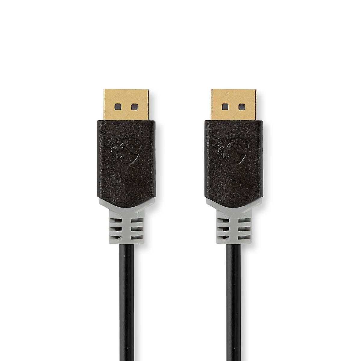 DisplayPort-kabel | DisplayPort han | DisplayPort han | 4K@60Hz | Forgyldt | 2,00 m | Runde | P