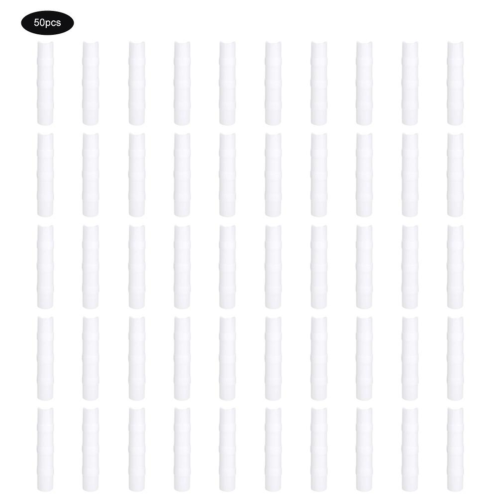 50PCS White Greenhouse Frame Pipe Tube and Film Clip Clamp Connector Kit Garden Tool8.5cm