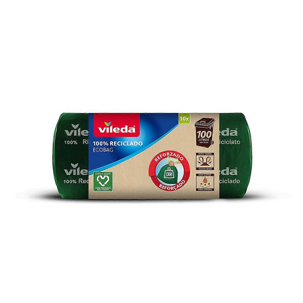 Müllsäcke Vileda 169307 Ecobag 100 % recycelt 100 L (10Units)