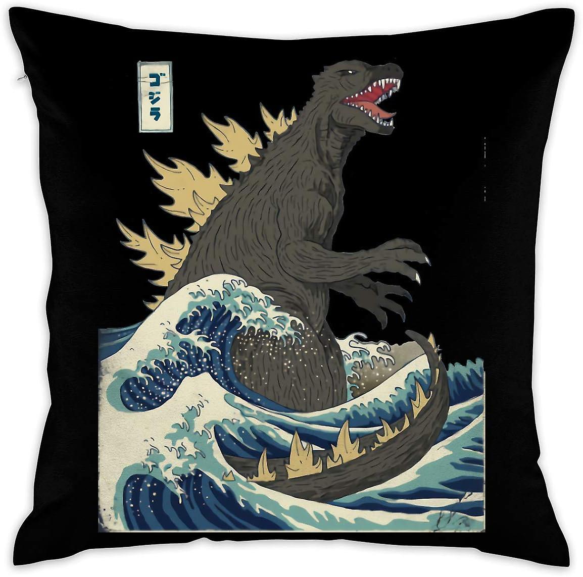 ゴジラ装飾スロー枕カバーケース枕カバー45x45cm(18 "x18") -PL2567