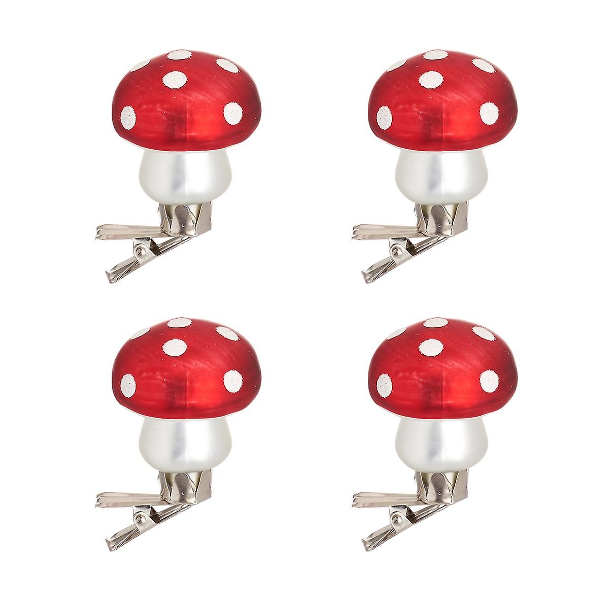Sass & Belle Clip on Mushroom Christmas Tree Decorations