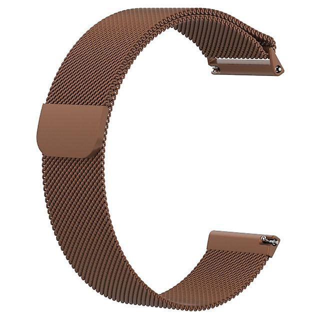 Replacement Stainless Steel Strap for Fitbit Versa (210mm) - Brown