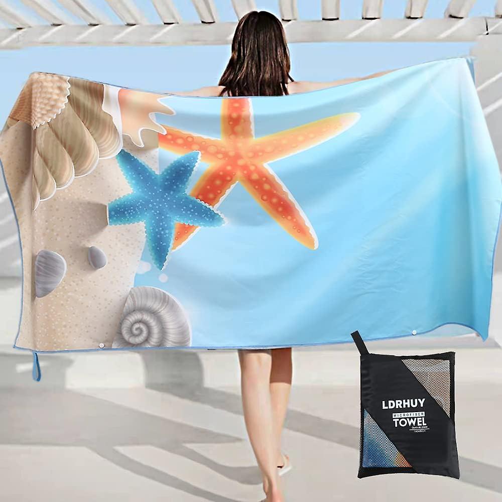 Sandproof Microfiber Beach Towel 160x80cm , Quick Dry Towels - Sa