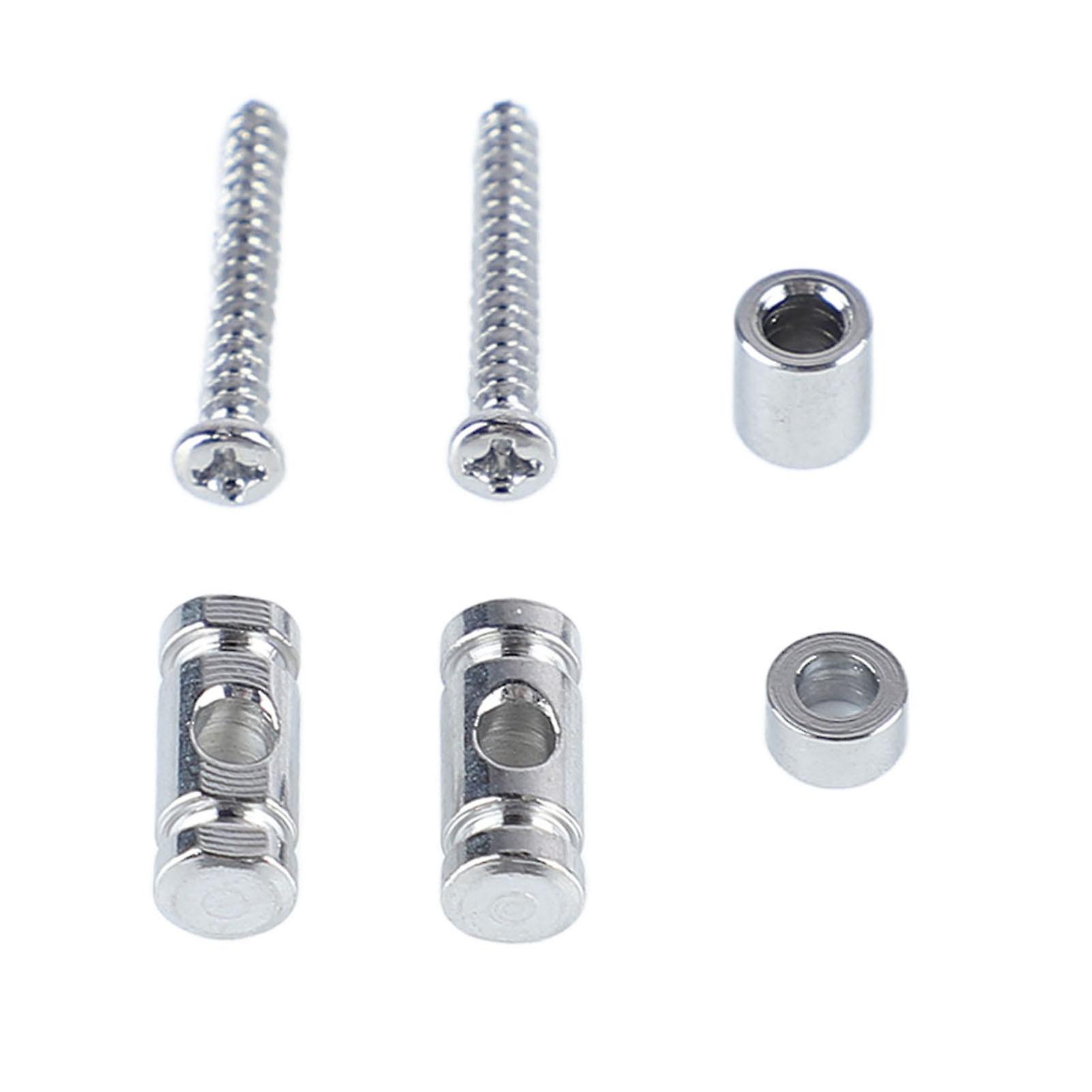 Guitar Roller String Tree Guide Retainer Metal Electric Guitar String Guide Retainer Replacement Silver