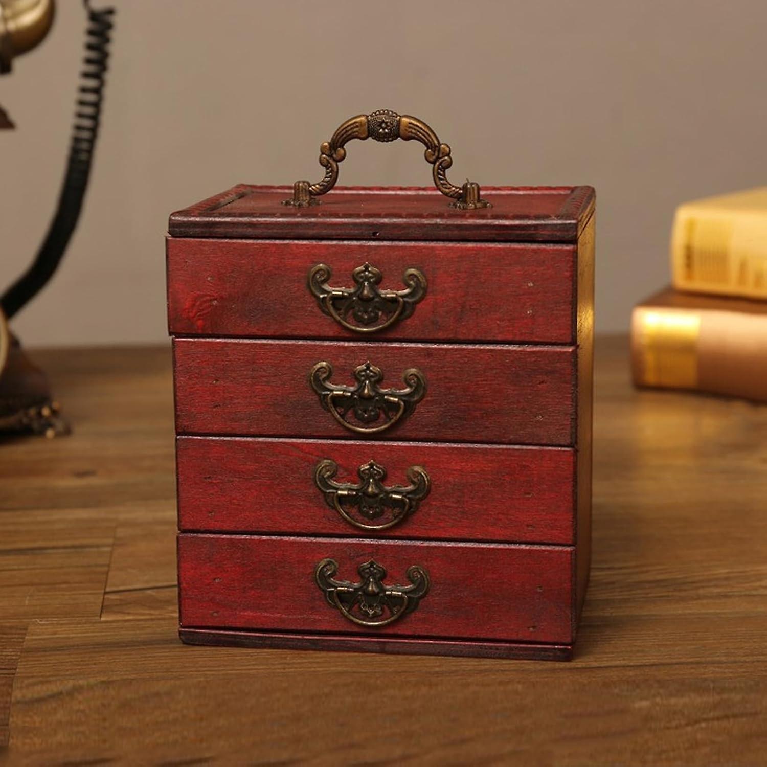 Boîte à Bijoux En Bois Laqué Céladon Et Blanc - Style Chinois - Occasion En Excellent état