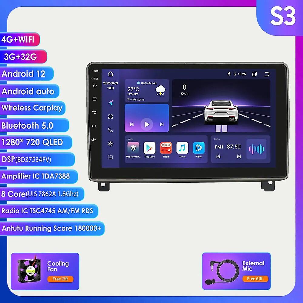 2din Android 12 autostereo multimedia Peugeot 407 2004 - 2011 radio headunit navigointi gps carplay android auto ui7862s