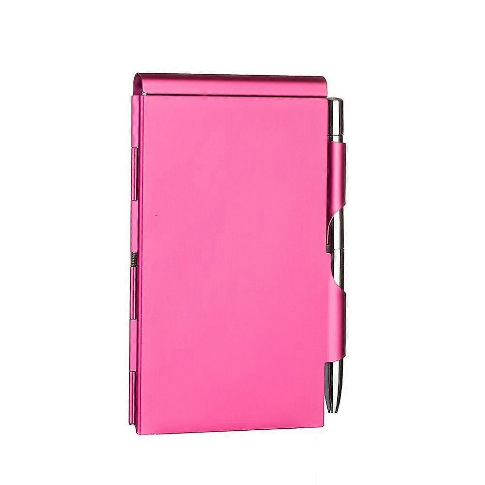 Metal Pocket Notebook with Pen Tearable Metal Notebook Mini Notepad Holder Office Notebook