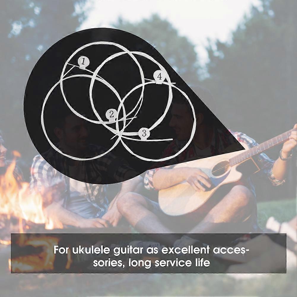 4Pcs Ukulele String Set Carbon High End Transparent 0.52-0.74mm
