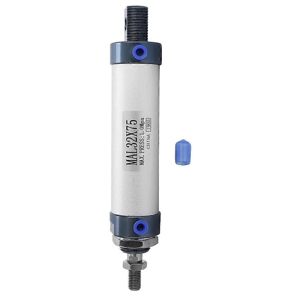 MAL 32mm قضيب واحد مزدوج التمثيل اسطوانة هواء هوائية صغيرة سبائك الألومنيوم (السكتة الدماغية 75 مم)