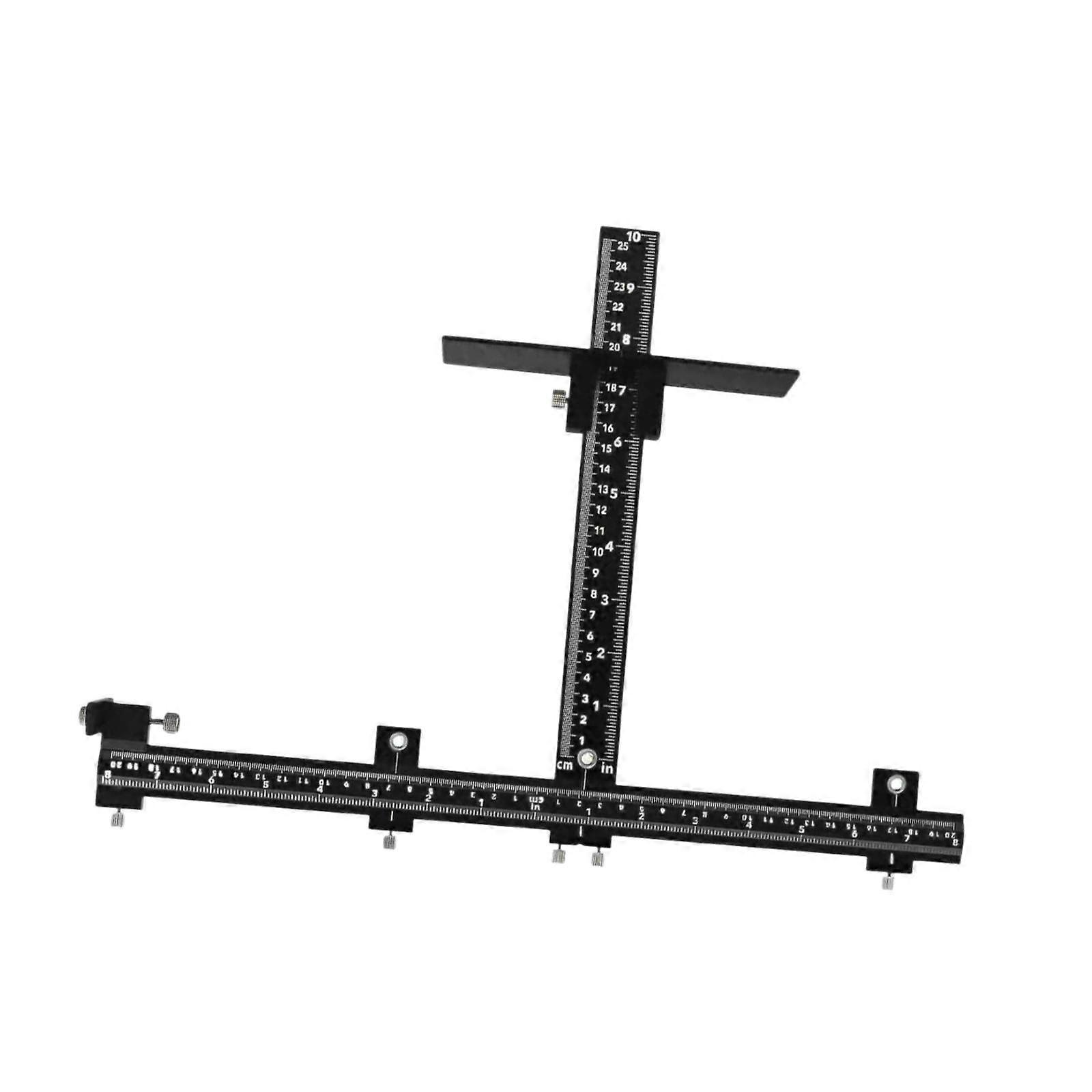 Cabinet Hardware Jig Kit Removable Woodwork Tools for Cupboard Pull Wardrobe Black