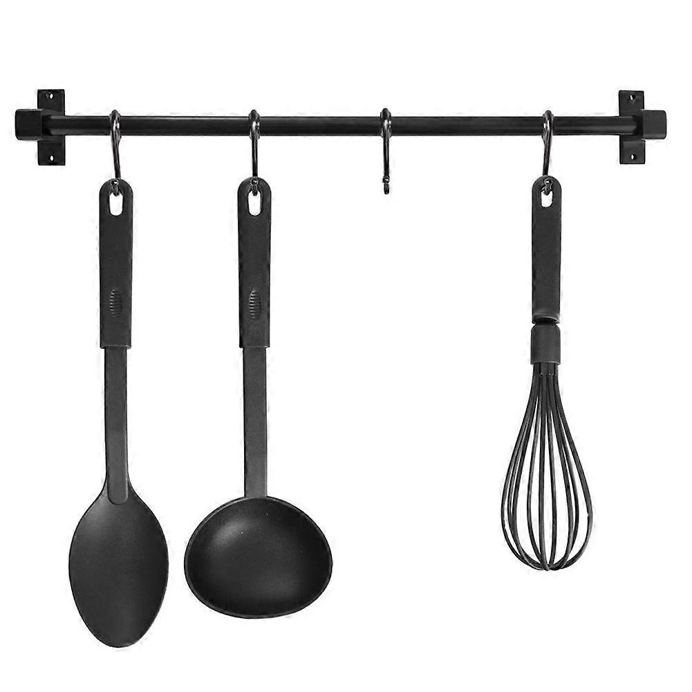 Practical black aluminum cookware hanger